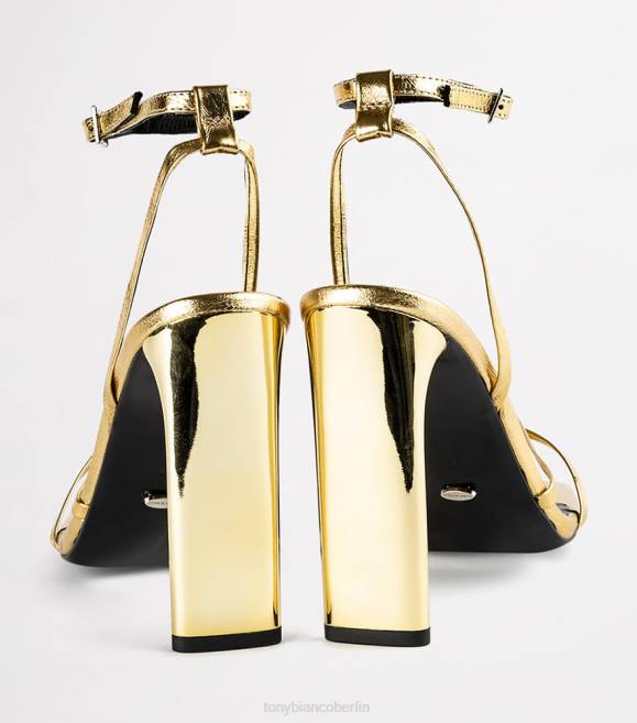 Brautschuhe| de Tony Bianco Frauen Verlobte Absätze Goldfolie 4624341